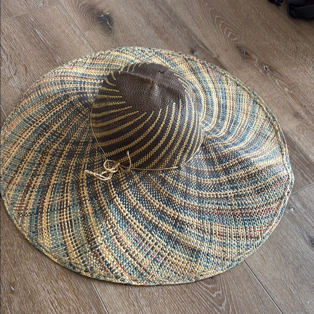 Packable Straw Sun Hat Huge Brim